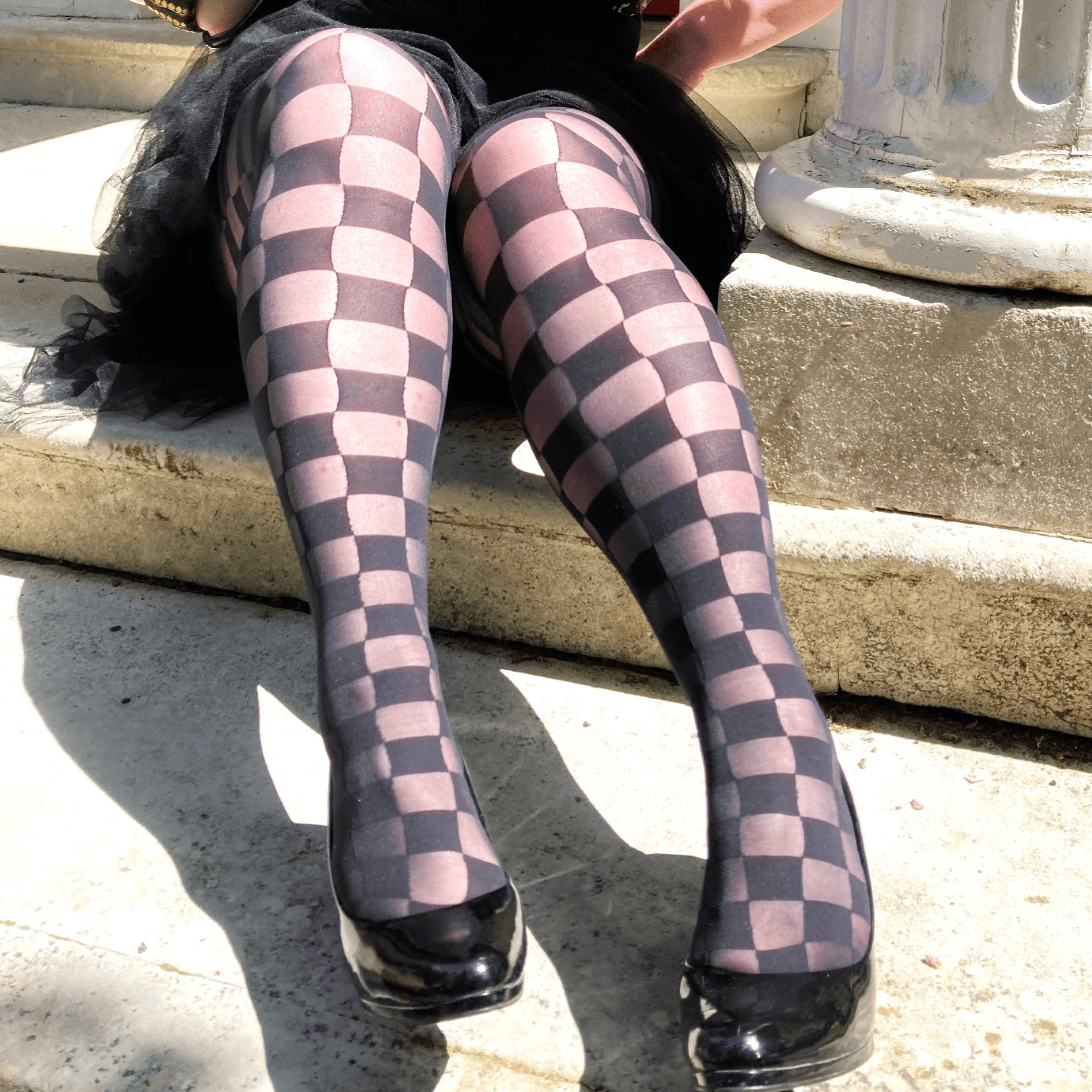 White Dotted Footless Tights for All Women -  Canada
