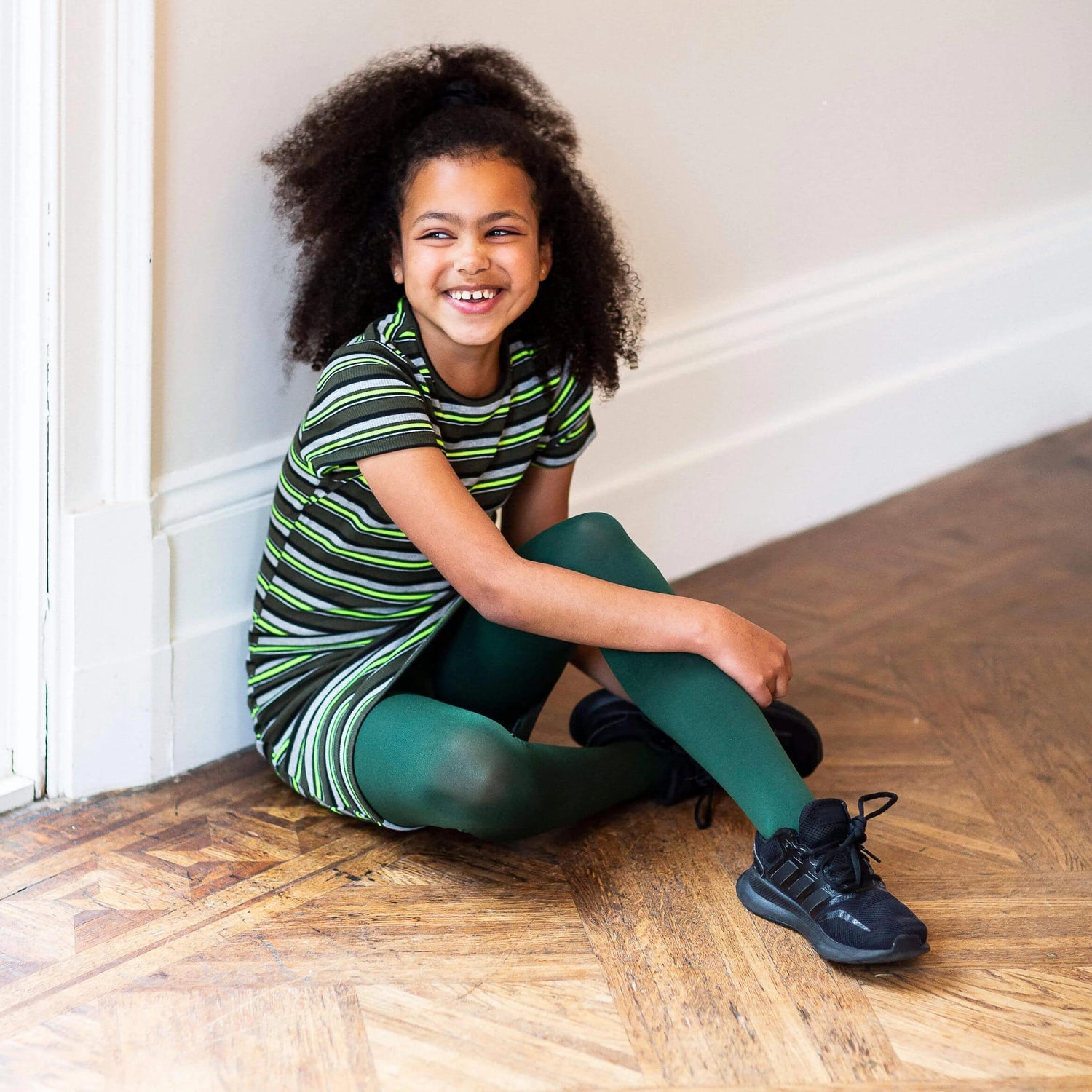 Tights - Kids Tights - Hit The Bottle Green