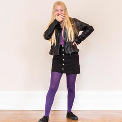 Tights - Kids Tights - Suffragette Purple