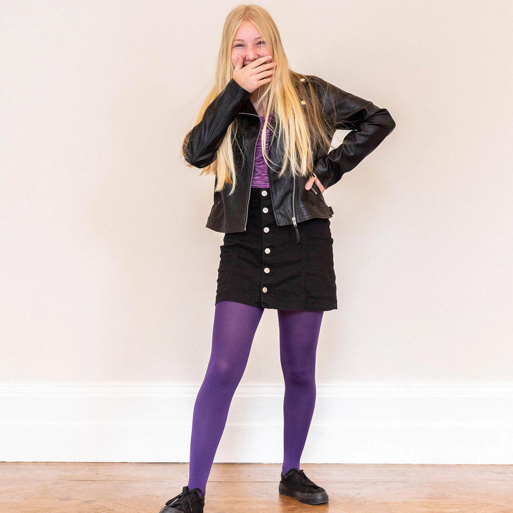 Cheeky High Leg Panties - Suffragette Purple