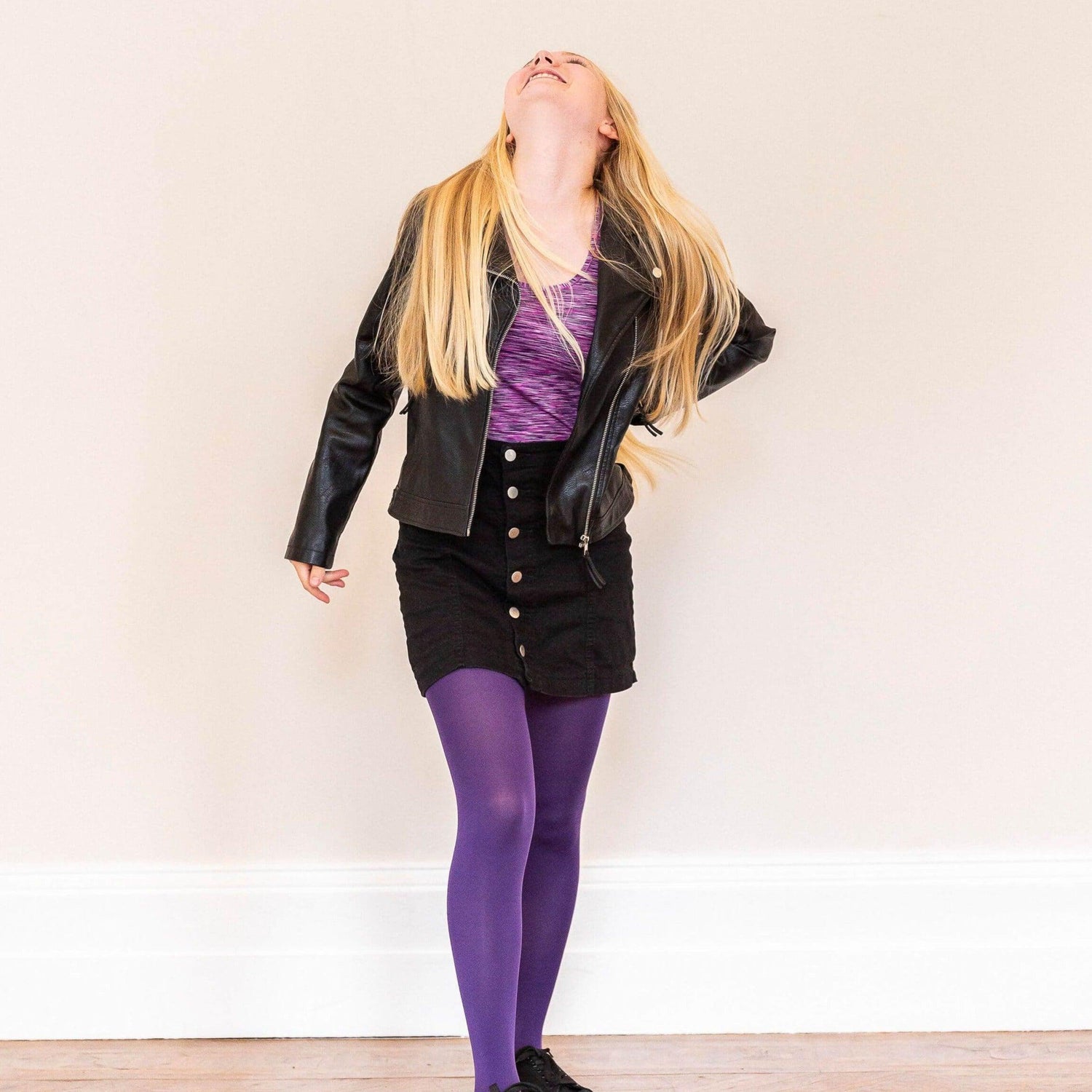 Tween Tights - Suffragette Purple