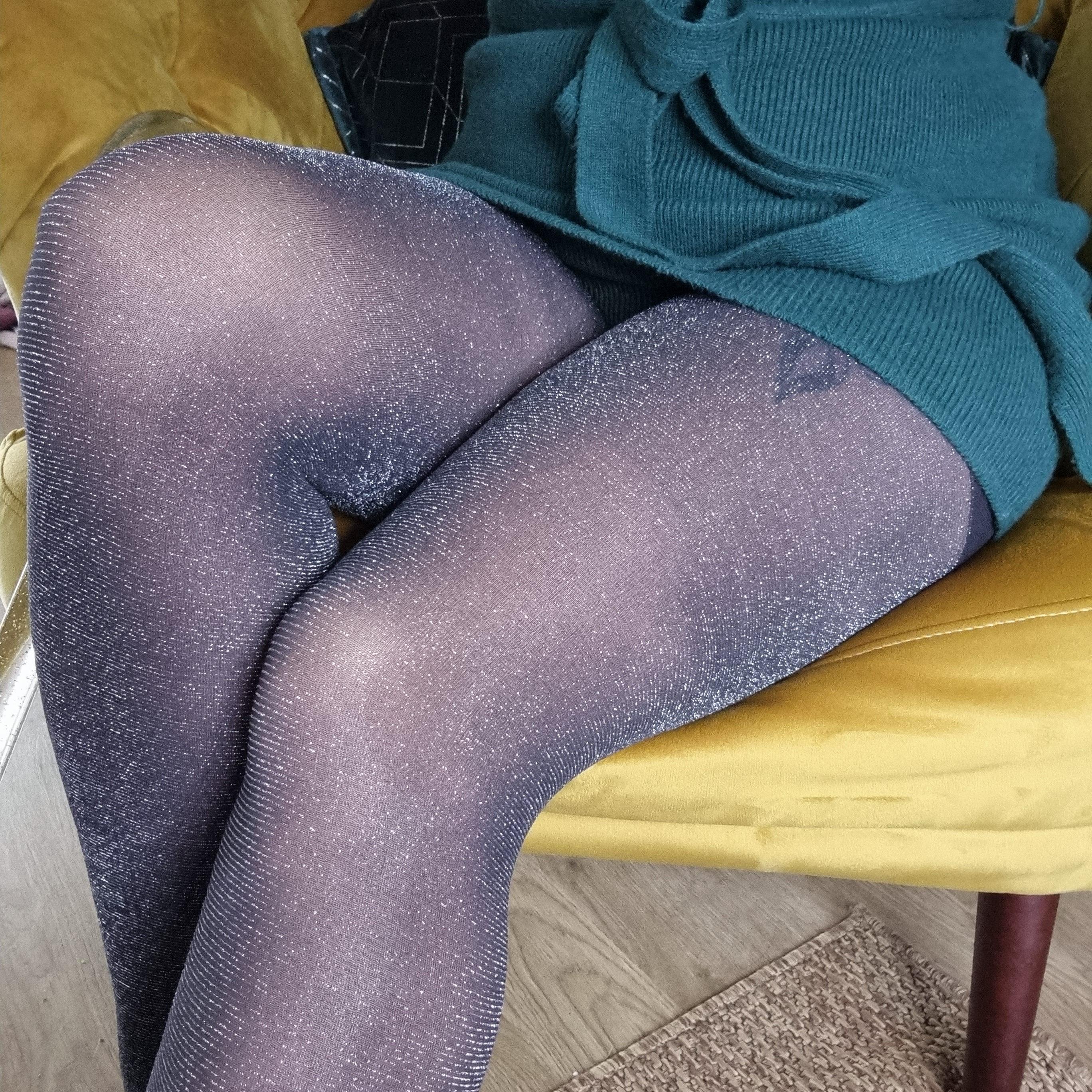 Kaiia ribbed knit sheer legging co-ord in black | ASOS