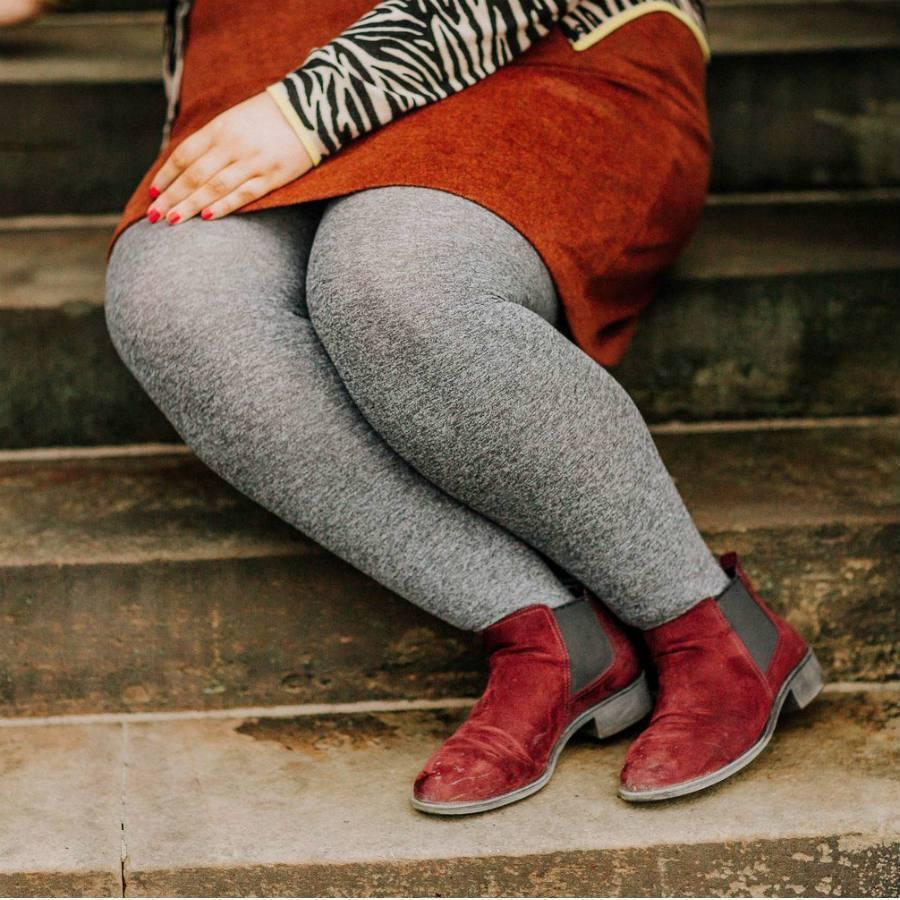 SNAG Footless Opaque Burgundy Tights