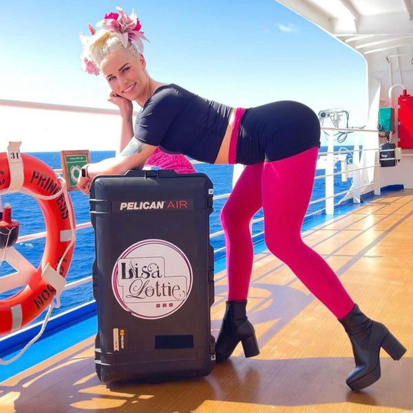 Pink Soda Sport Women's Pohl Tights Black / Dusty Orange