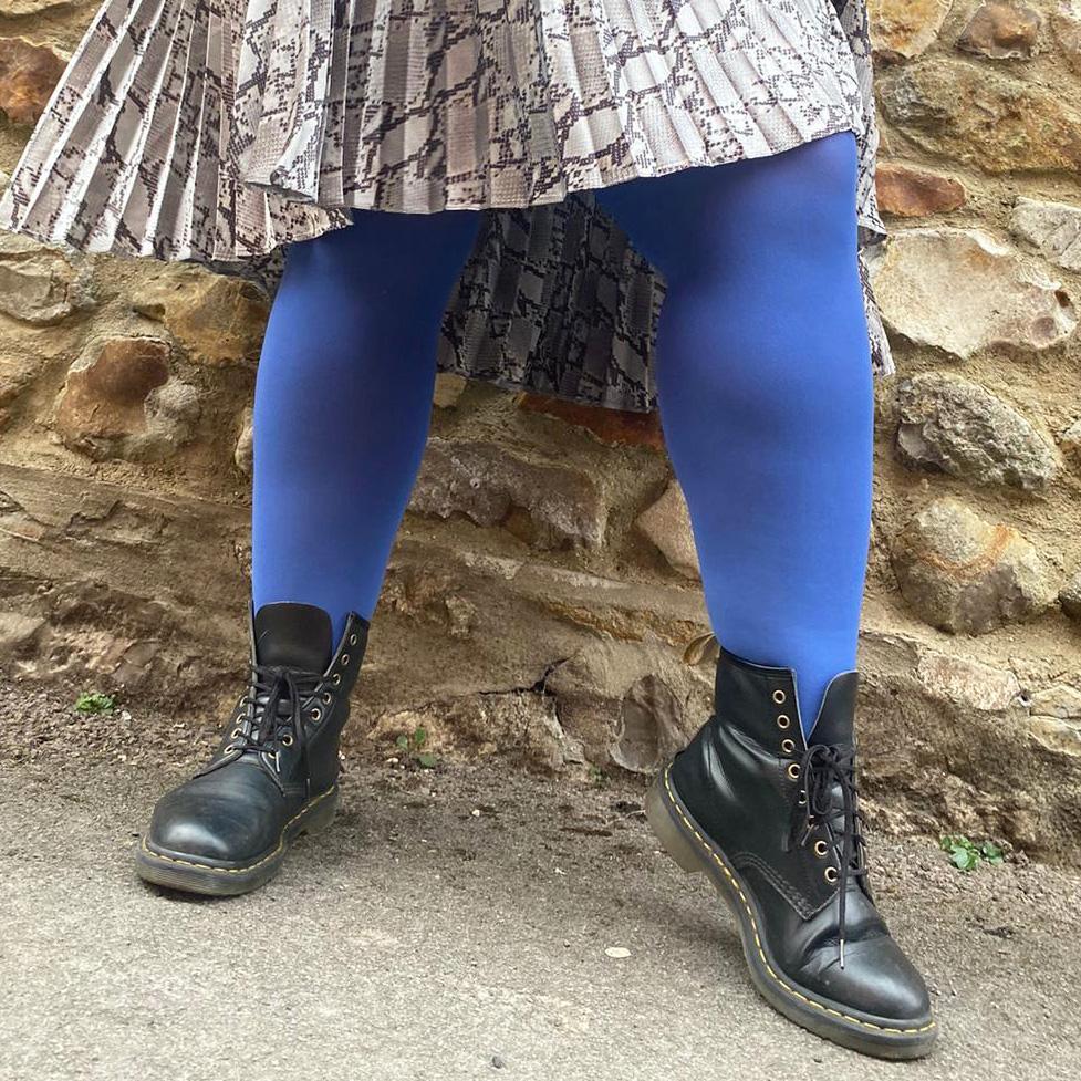 Tights - Opaque Tights - True Blue