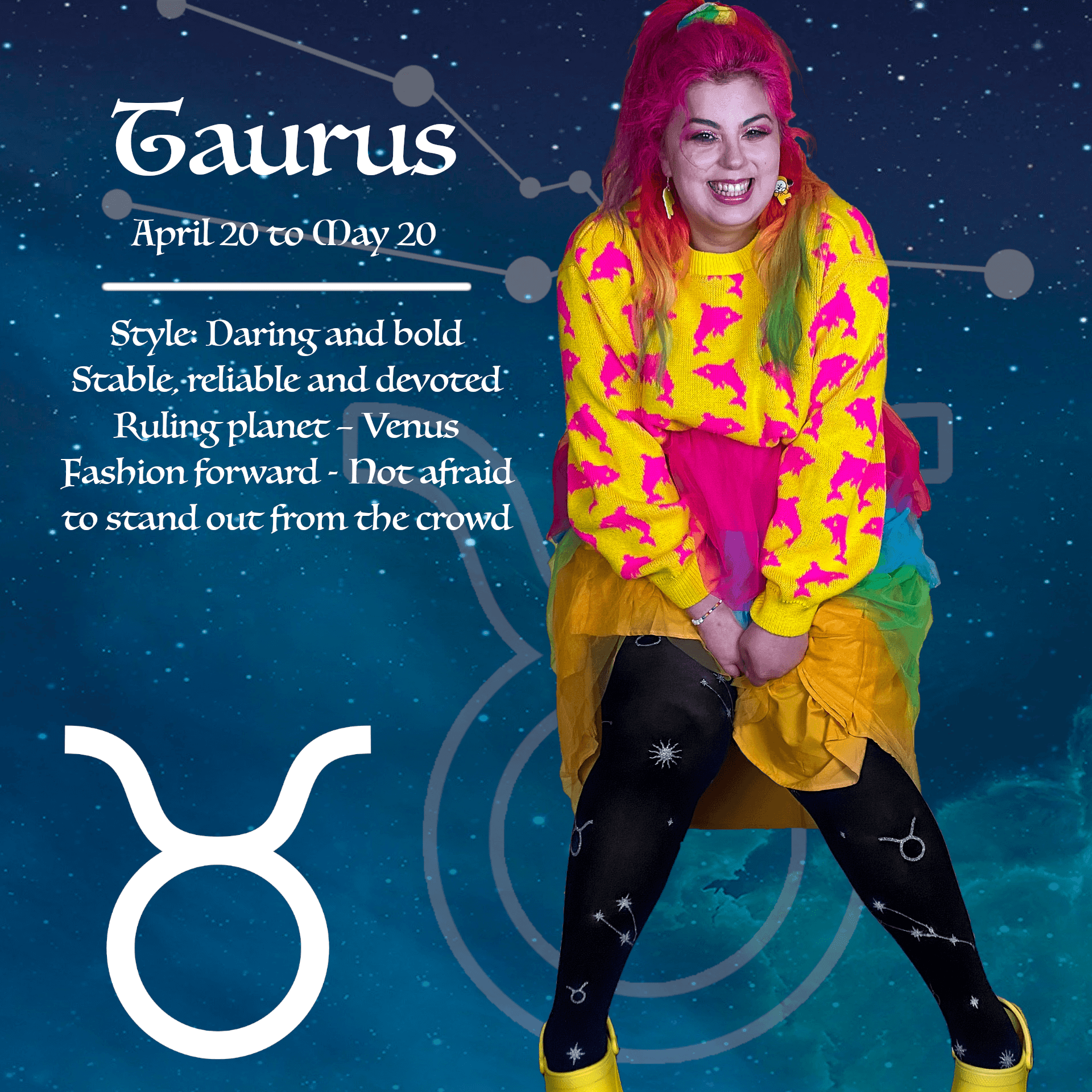 Opaque Taurus Zodiac Tights - Snag – Snag US