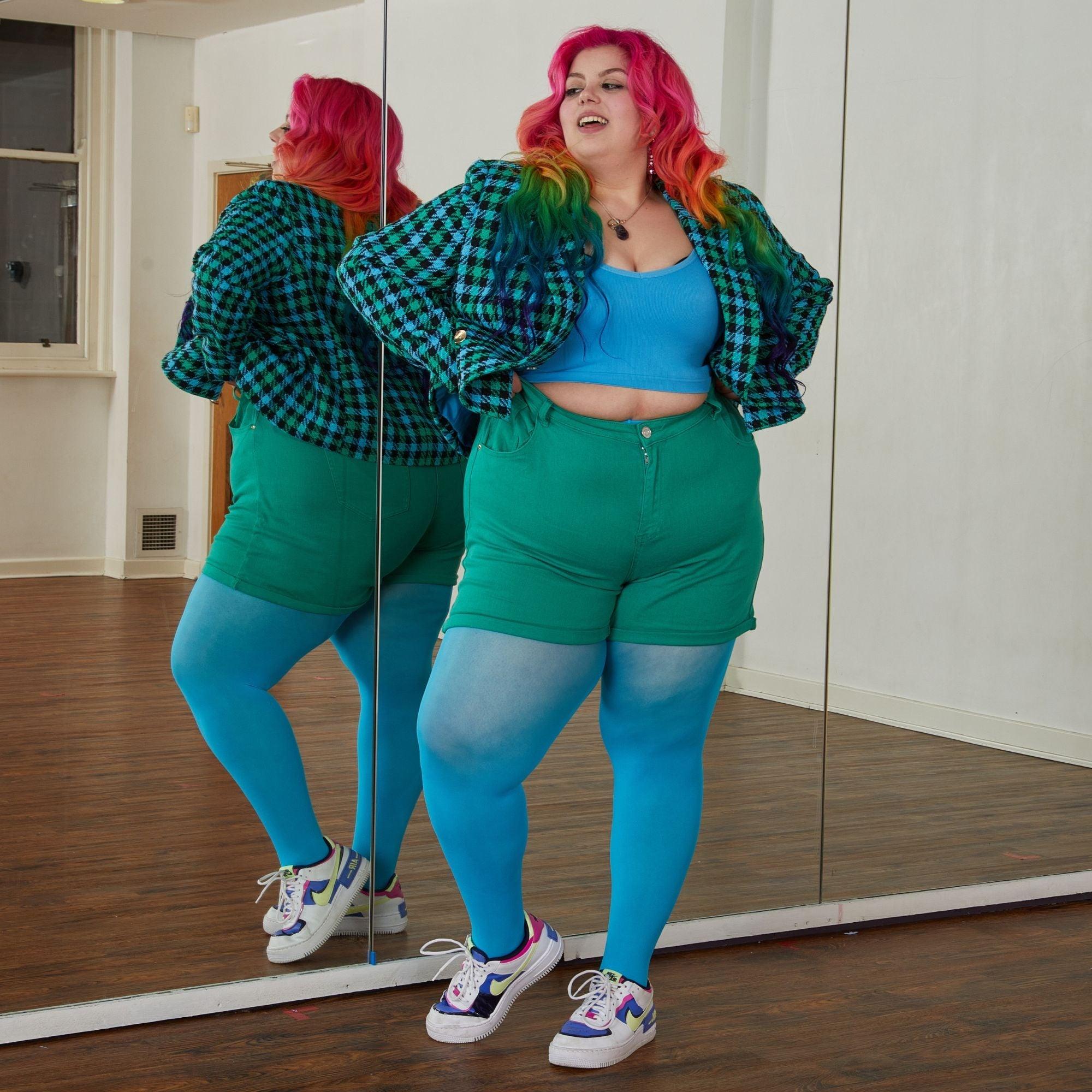 Women's opaque 50 denier leggings – Green