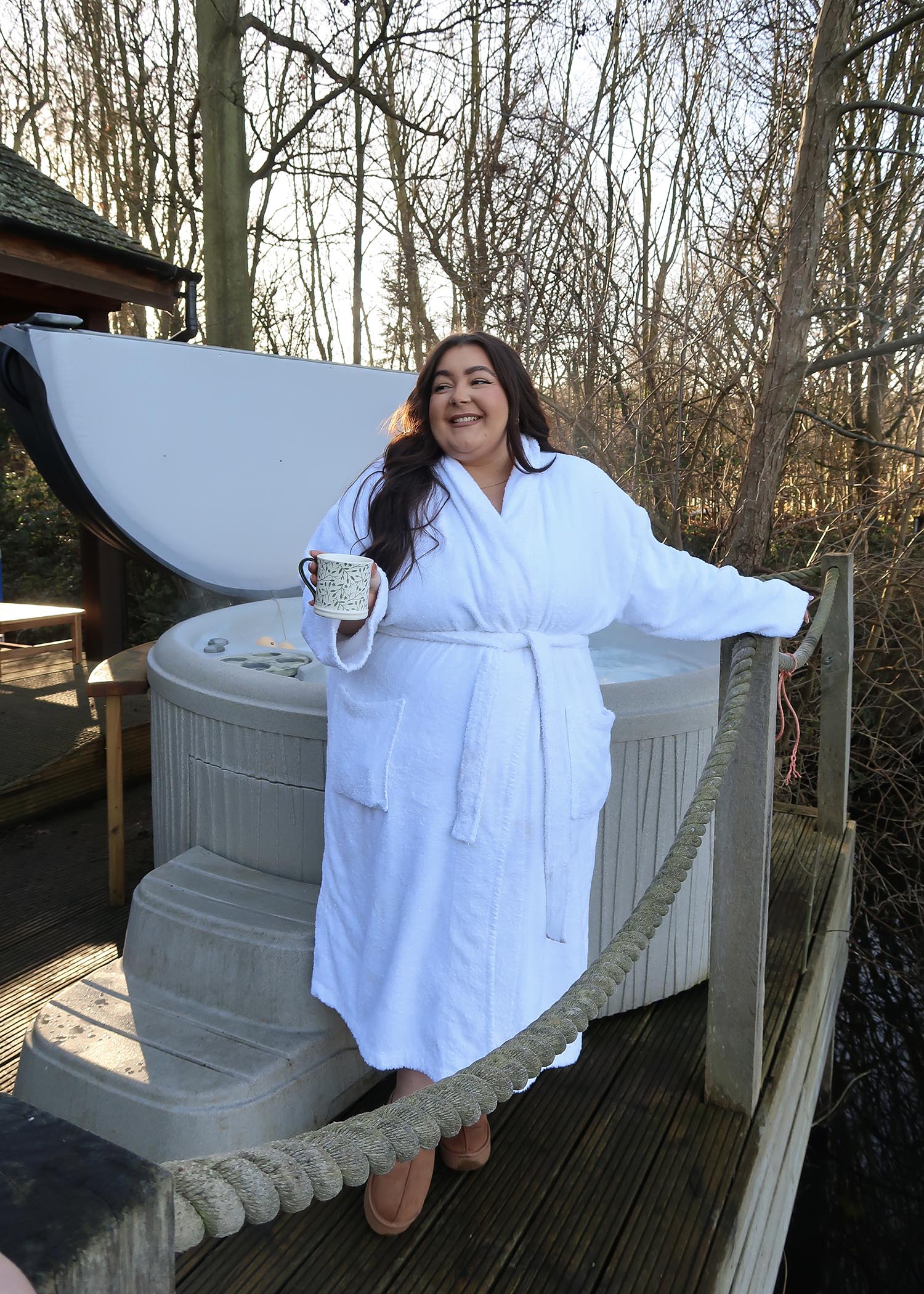 Luxury Large Bath Robe in White - Snag – Snag US