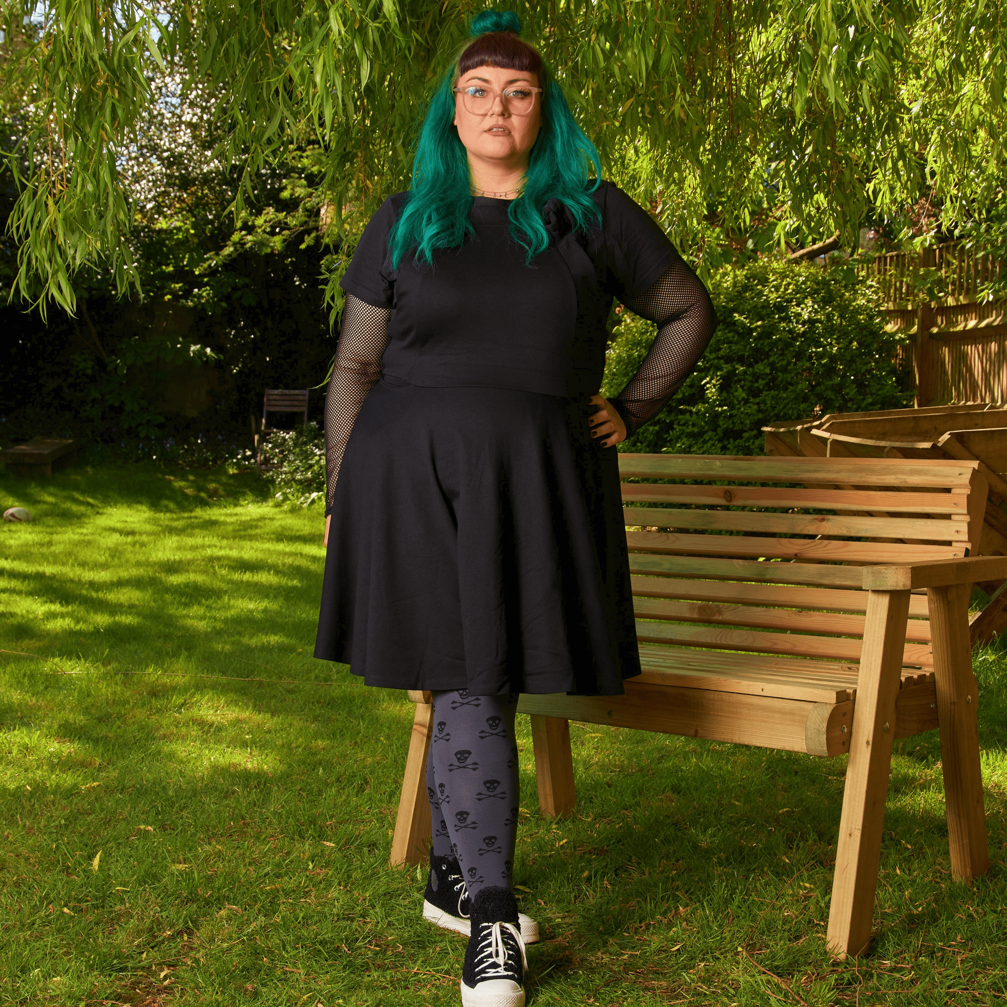 Black plus sales size pinafore dress
