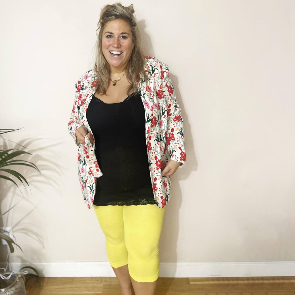Tights - Stay Cool Chub Rub Capri Tights - Seahorse