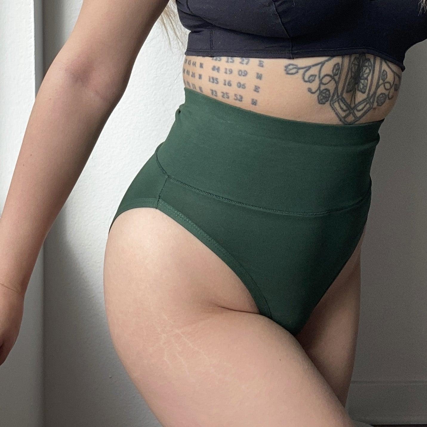 Super High Leg Panties In Green - Snag – Snag US