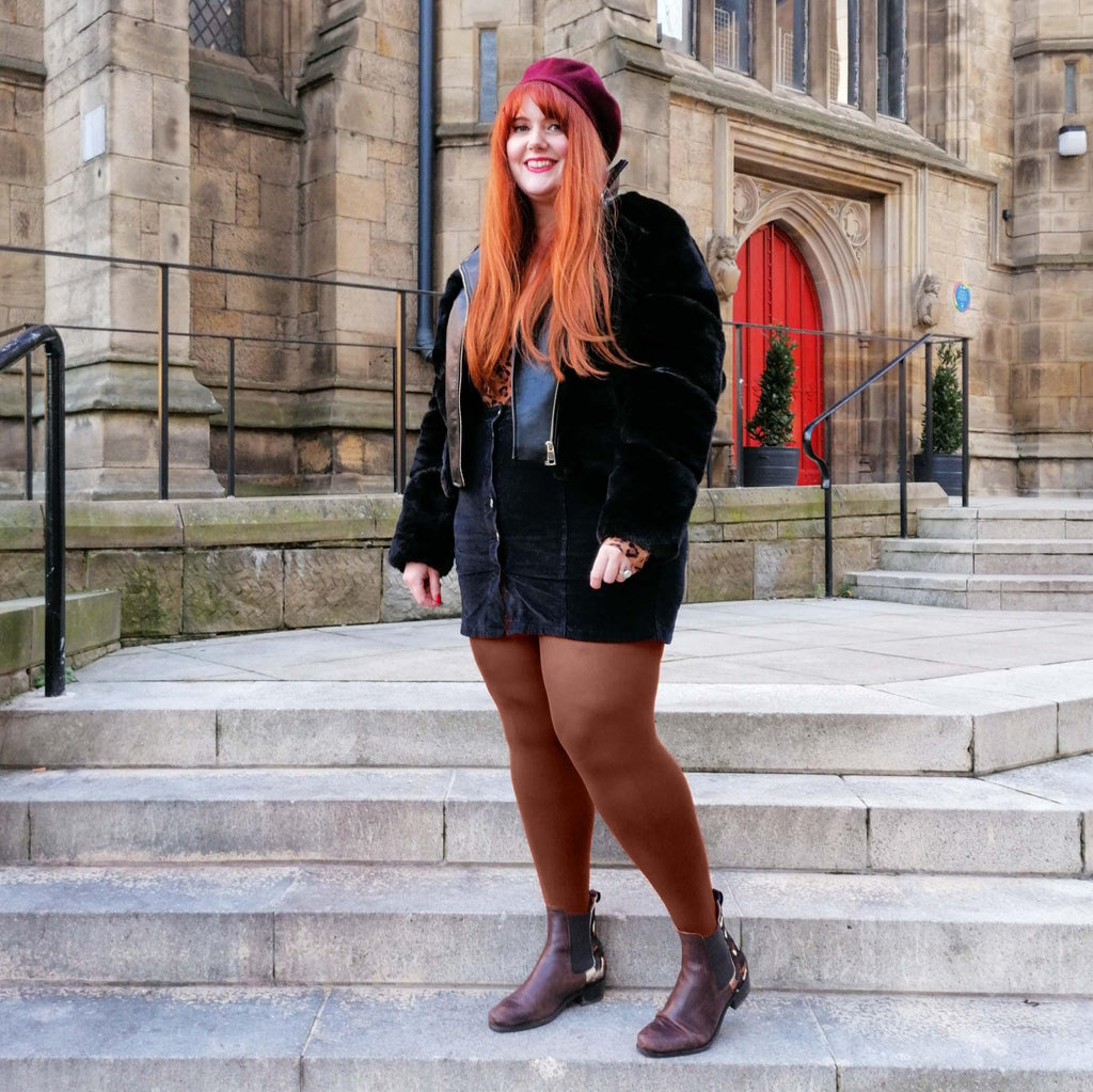 LE Tights - Super-Opaque Tights - Root Beer
