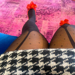 Mock Suspender Tights - The Polka - Snag