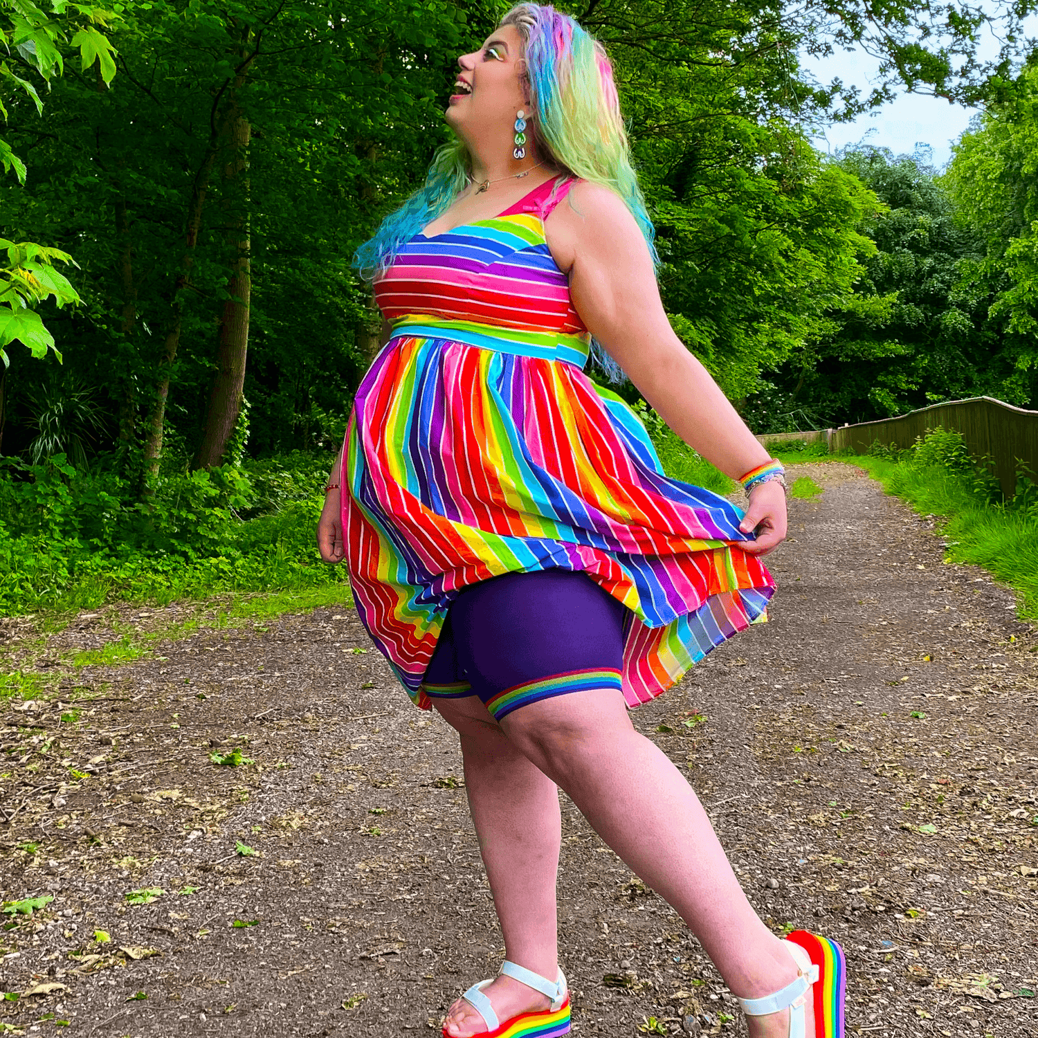Stay Cool Chub Rub Shorts - Pride - Human Nature