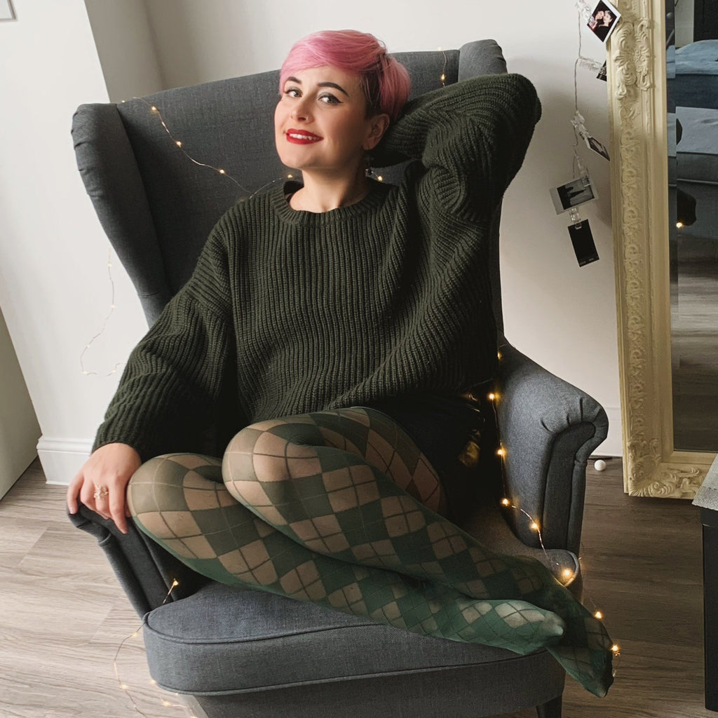 Tights - Semi Opaque Diamonds - Hit The Bottle